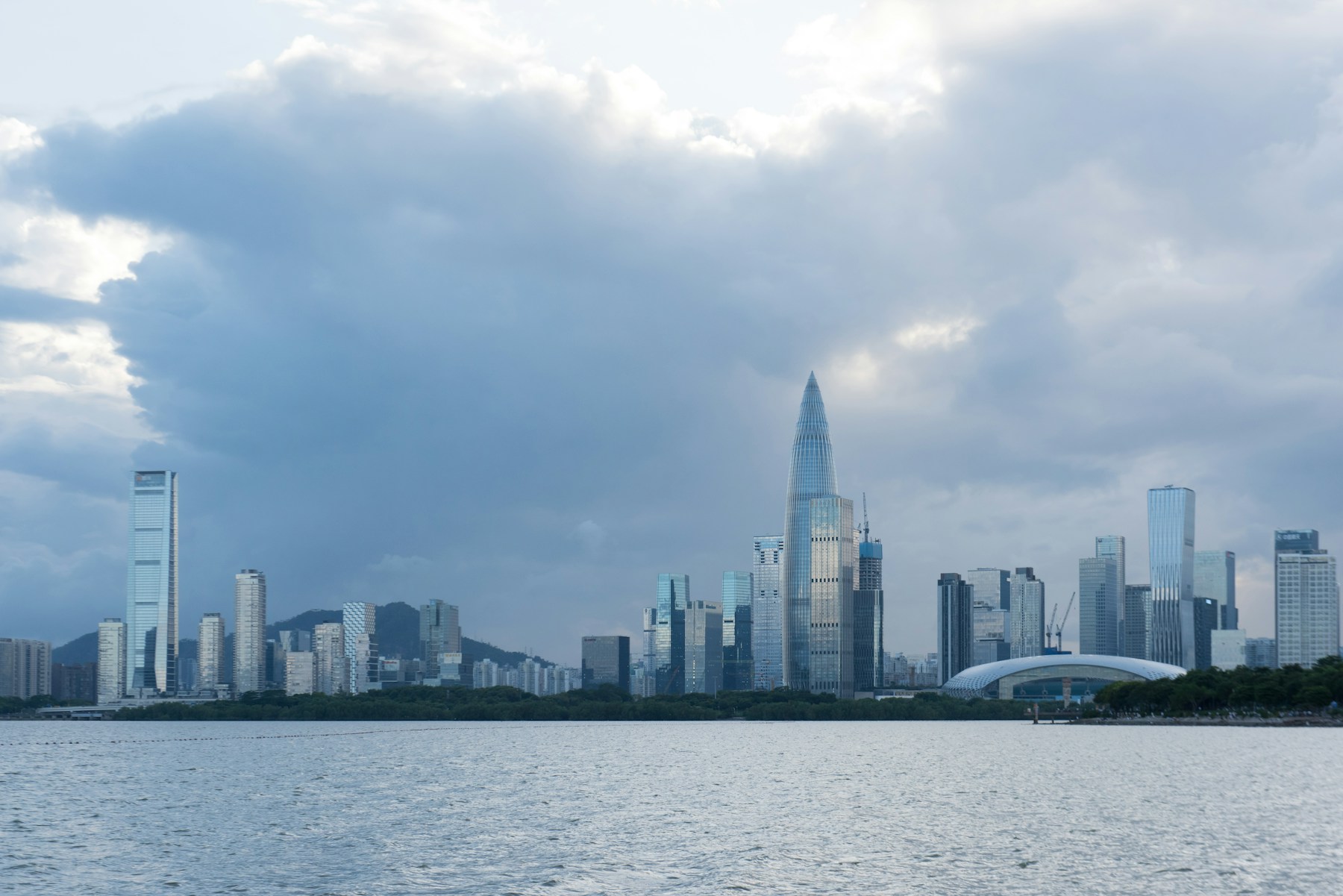 Shenzhen Bay skyline and waterfront